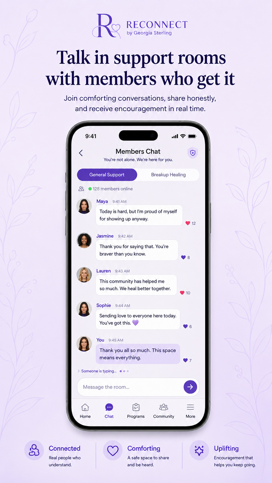 Reconnect members chat